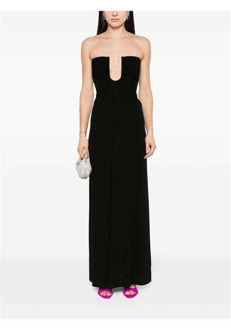 Black Arced Palm strapless dress - women CHRISTOPHER ESBER | 23023345BLK